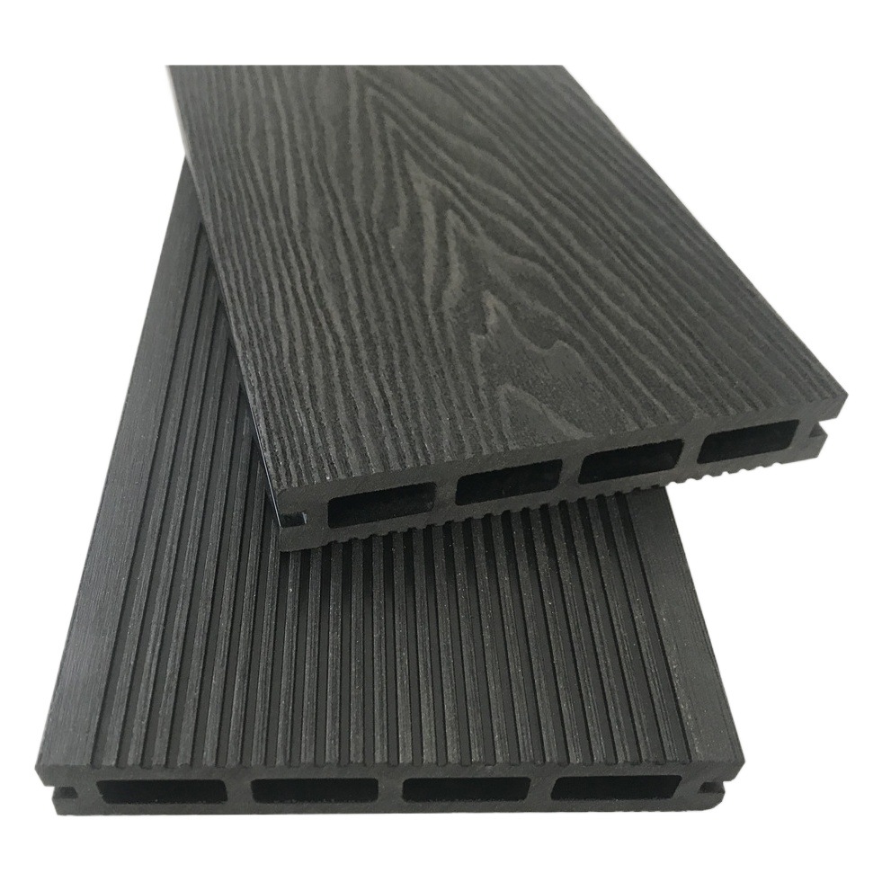 Madera de plástico WPC piso generación profunda grabado 145*23 protección del medio ambiente plástico material de madera jardín decoración al aire libre anticorrosión madera