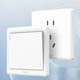 Delixi switch socket household five-hole wall panel three-hole fiberglass washing machine power supply 86 type concealed wholesale