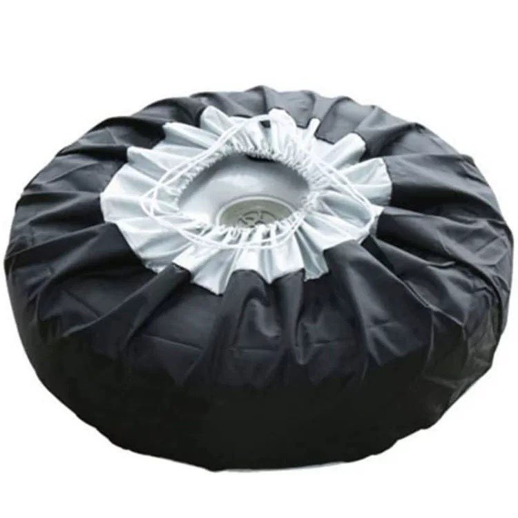 Cross-Border 210D Oxford Cloth Car Spare Tire Cover Spare Tire Cover Tire Protective Cover Tire Cover Waterproof Storage Bag