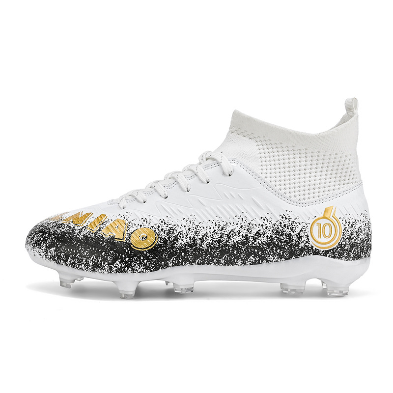 Best-selling High-top Football Shoes With Long Short Spikes, Non-slip Wear-resistant, Men, Women,_vogvips.com