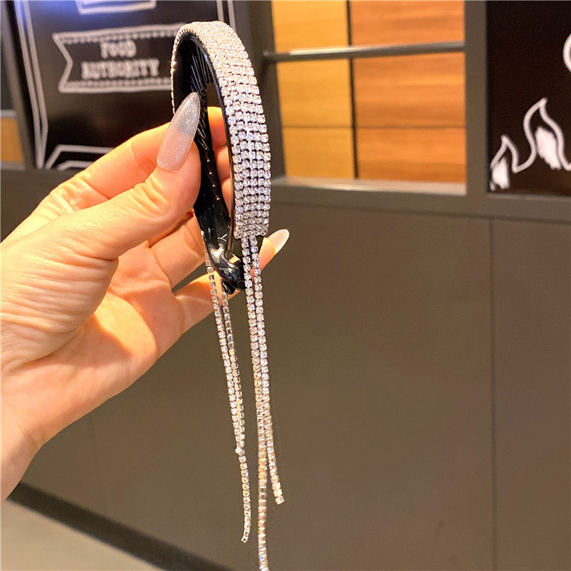 Nuevo flash diamante borla cabeza de bola adulta updo artefacto accesorios para el cabello Cola de Caballo hebilla anillo de pelo clip de pelo temperamento femenino dispositivo tocado