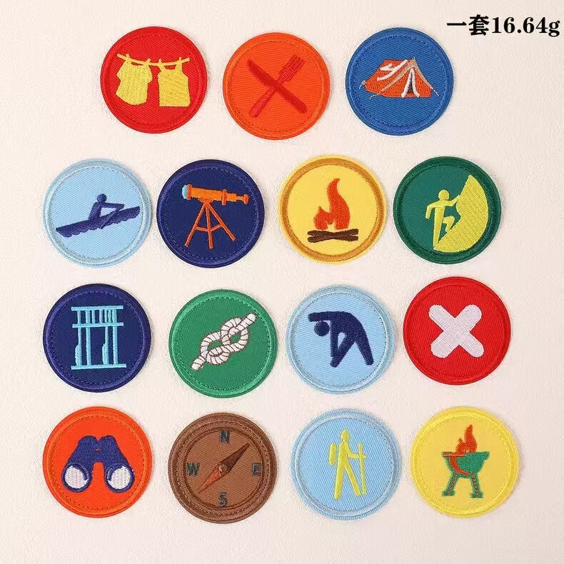 Cross-Border Hot-Selling Outdoor Adventure Embroidered Patch Badge Iron-On Patch for Backpack and Hat Decoration, Direct from Manufacturer Cross-Border Hot-Selling Outdoor Adventure Embroidered Patch Badge Iron-On Patch for Backpack and Hat Decoration, Direct from Manufacturer