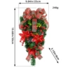 Z1-40 Ribbon Christmas Flower Upside Down Tree
