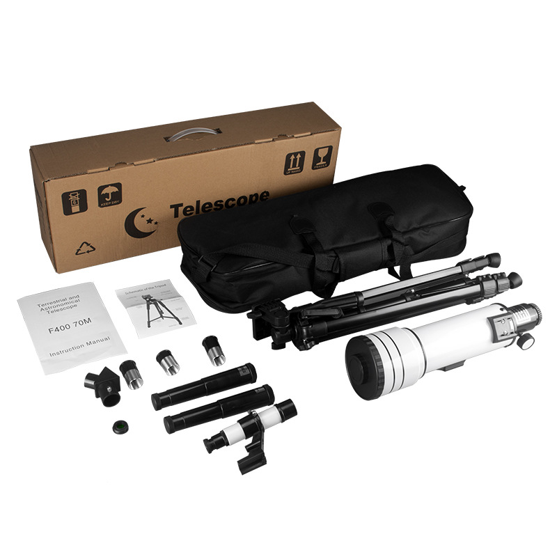 Nuevo modelo 40070 de telescopio astronómico con soporte alto para observación de estrellas y la luna, alta magnificación, telescopio de alta definición para la búsqueda de estrellas, venta al por mayor transfronteriza.