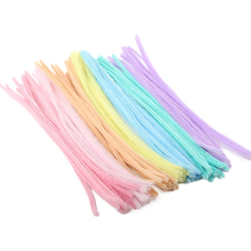 Encriptación de palo trenzado suministro directo al por mayor macaron color pelo raíz lana tira Flor de los niños hecho a mano DIY tulipán flor