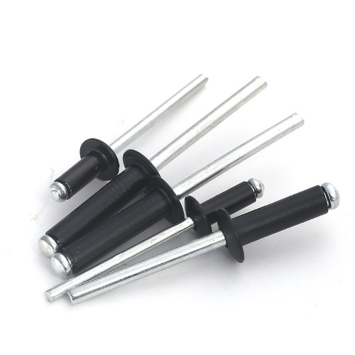 【m2.4m3m3.2m3.5m4m5m6m6.4】Aluminum round head blind rivet black open type aluminum rivet