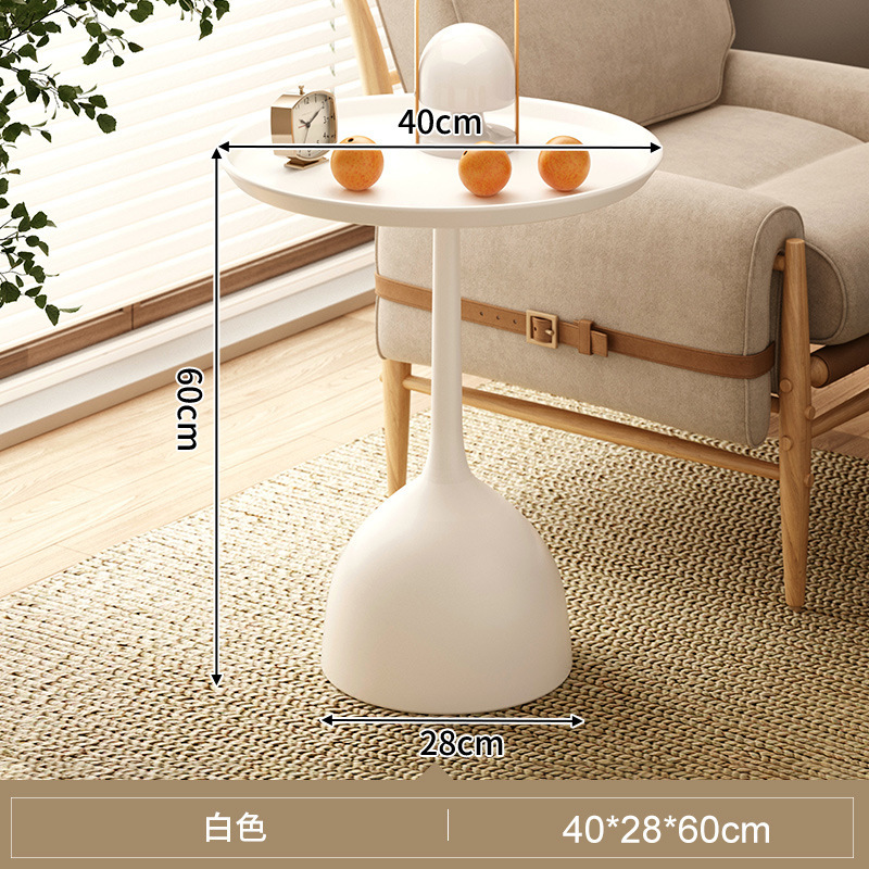 Mesa pequeña, sala de estar, sofá doméstico, mesa lateral, balcón, mesa redonda pequeña, mini mesa de centro, mesa de almacenamiento junto a la cama, mesita de noche de hierro