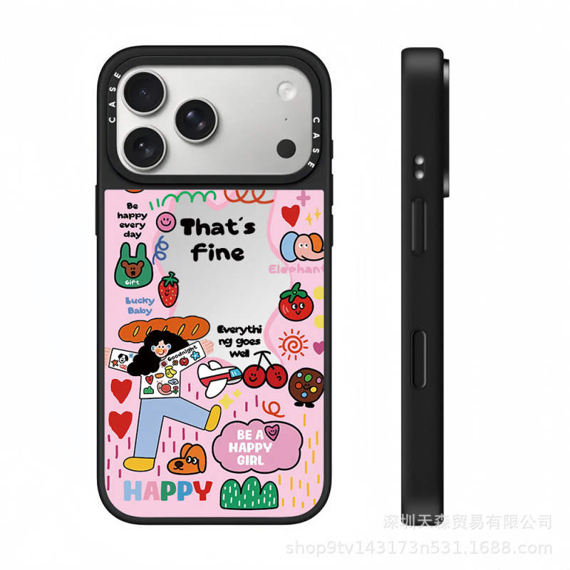 CASET联名幸运老头适用苹果iPhone17ProMax手机壳16Pro潮牌14镜面|undefined