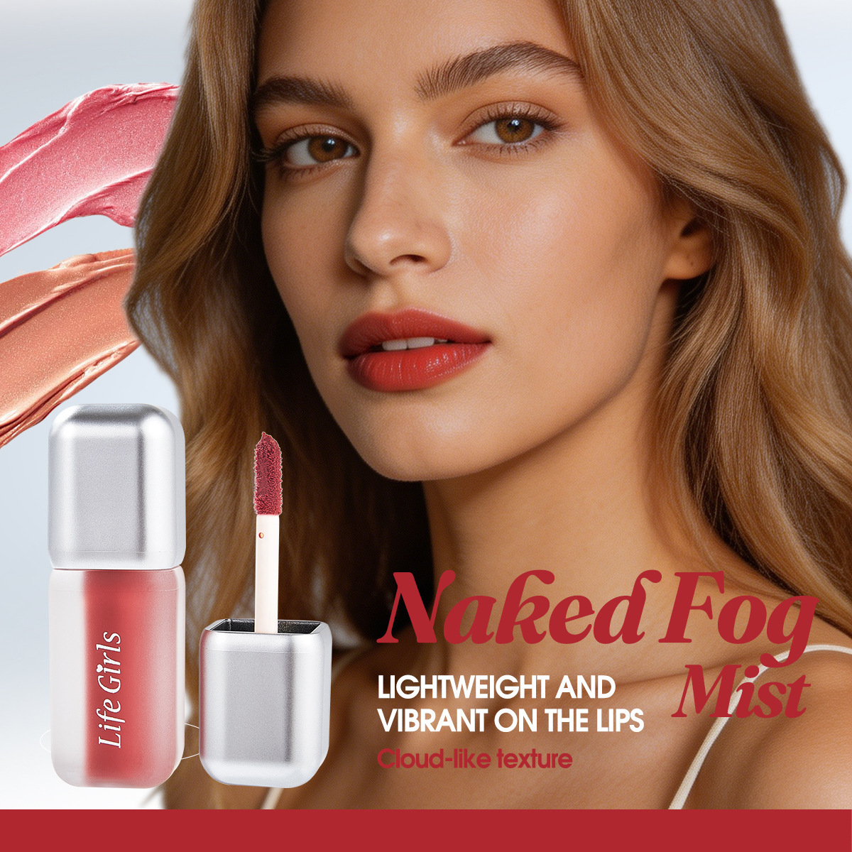 Life Girls Small Silver Tube Matte Lip Gloss esmaltado labial niebla mate lápiz labial