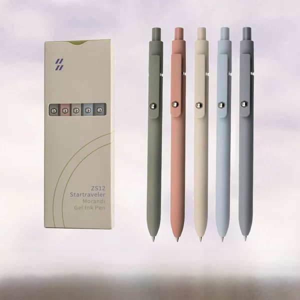 Zanshi Pilot Morandi Retro High Color Value Press Gel Pen 0.5CS Low Center of Gravity Office Brush Black Pen