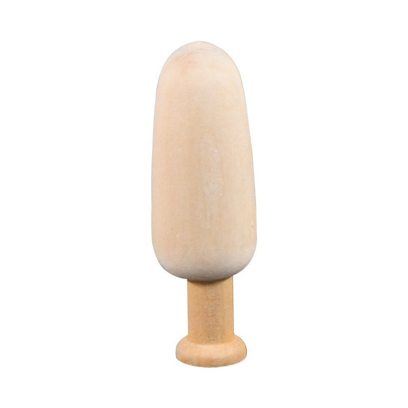 Nuevo producto bricolaje pintado a mano madera embrión fruta árbol de Navidad campana hongo casa se puede colorear regalo de vacaciones preescolar