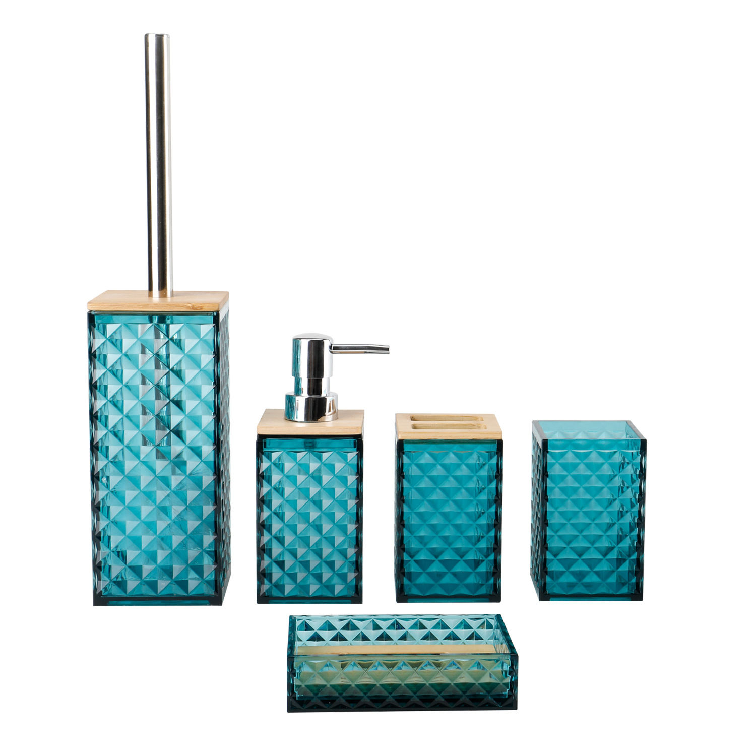 5002-5 Cubierta de bambú de cinco piezas - verde oscuro