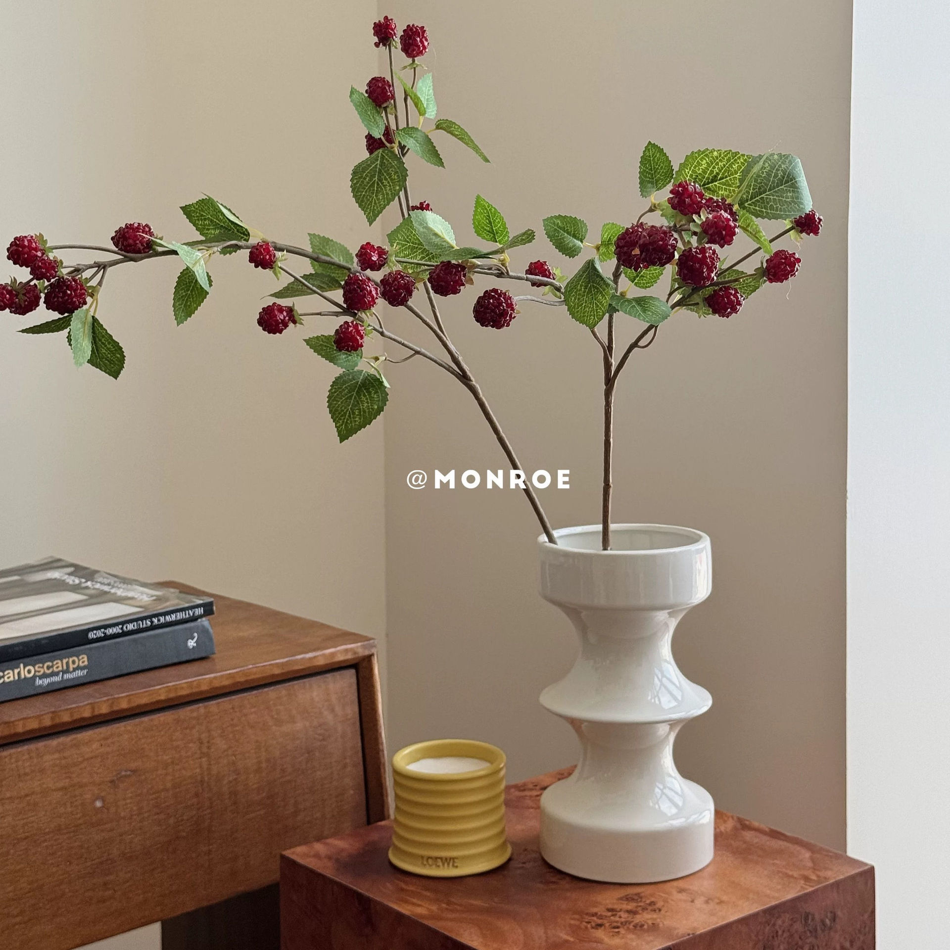 Gran tamaño blanco de bambú