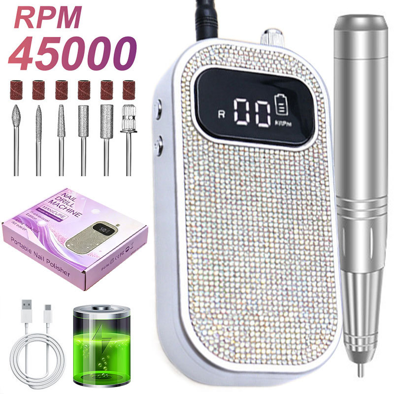 Torno Eléctrico para Uñas Portátil Recargable para Manicura image 78