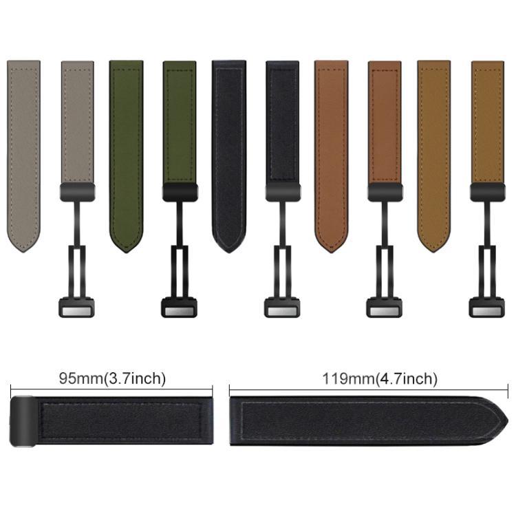 18mm general Crazy Horse Pattern pulsera de silicona hebilla de succión para pulsera de Apple pulsera de Huawei