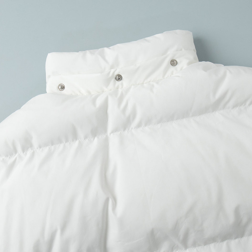 Áo khoác bông nữ dáng rộng ngắn có mũ trùm đầu, tay dài, phong cách casual — màu xám đậm, đen chi tiết 11