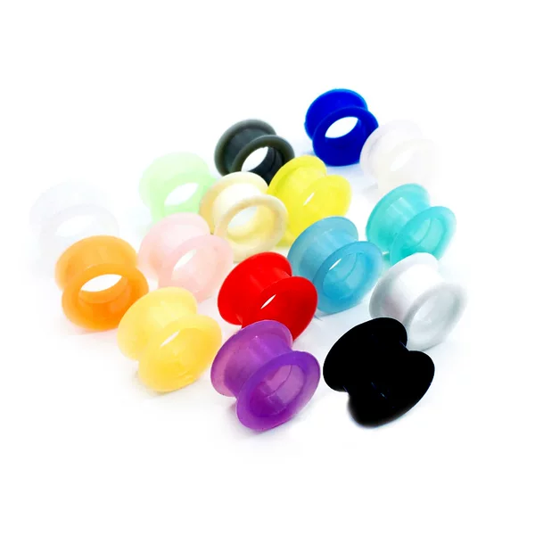 Amazon Aliexpress Cross-Border Popular Piercing Jewelry Ear Soft Expander Round Edge Horn Silicone Ear Expander