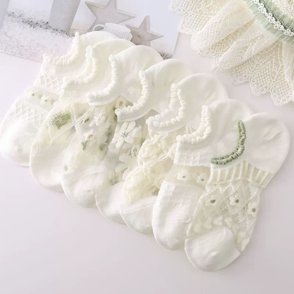 Socks Summer Wholesale Women's Socks Boat Socks Ultra-Thin Crystal Stockings Invisible Socks Breathable Socks Cut Out Glass Stockings