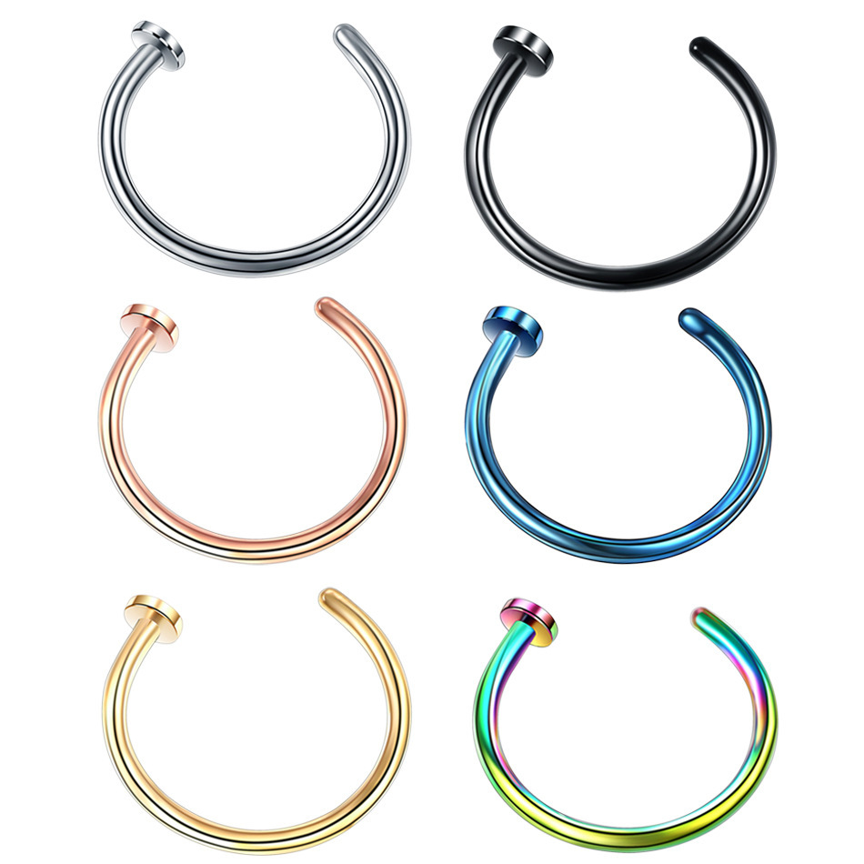 Labret piercing jewelry detail image