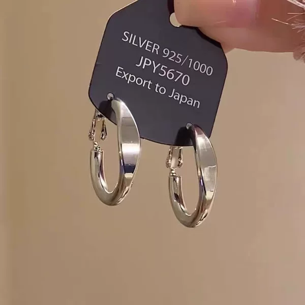 Minimalist and Stylish Hoop Earrings with a Cool and Simple Design, Versatile and Unique New Earrings