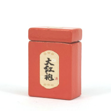 娃娃屋配件【仿真红茶罐可取盖子——大红袍茶叶盒模型】宠物食玩