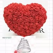 爱心仿真花创意永生玫瑰泡沫PE情人节礼物跨境浪漫