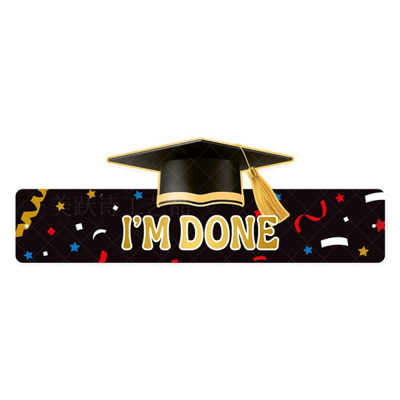 Nueva fiesta de graduación decoración sombrero de graduación decoración sombrero de papel bachillerato felicitaciones props de fotografía