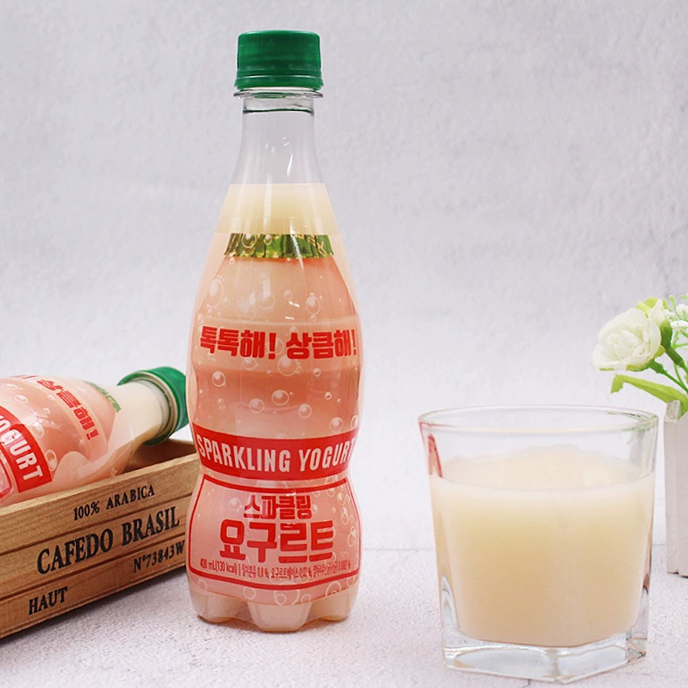 Корейский импортный напиток youus youyou молочнокислые бактерии йогурт со вкусом газированный напиток бутылка 400 мл
