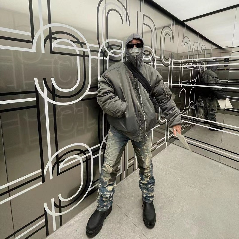 GRAILZ chaqueta de vuelo de invierno uniforme de béisbol abrigo de algodón acolchado diseño sentido estilo americano cálido chaqueta de los hombres y las mujeres