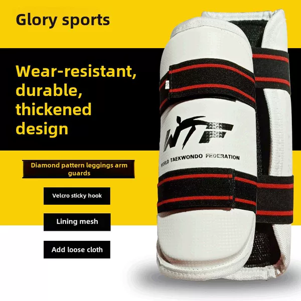 Professional Taekwondo Protective Gear Set, Arm and Leg Protection Combination, Martial Arts Fighting Gear for Adults and Children, Competition Sanda Protective Gear