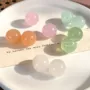 果冻色新款爆款树脂耳钉
