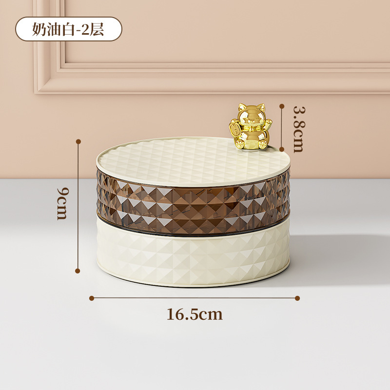 Caja de caramelos de mesa de café en la Sala de estar familiar, bocadillos de caramelos ligeros de lujo de alta gama, platos de bocadillos, almacenamiento de nueces, cajas de frutas secas