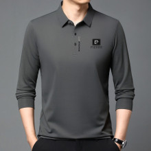 夏季男短袖POLO衫轻熟男士商务休闲翻领薄款百搭运动T恤男装标皮