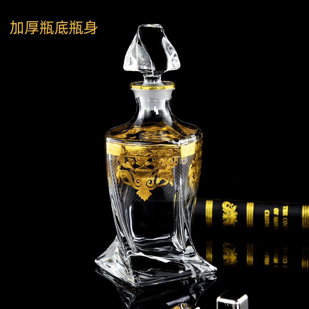 欧式威士忌酒杯套装 酒吧专用奢华酒具摆件 创意古典红酒酒具套装