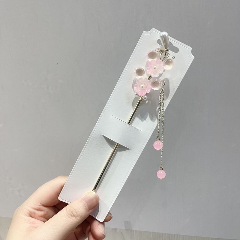 发簪现代简约新中式簪子古风步摇发钗汉服旗袍头饰渐流苏发簪|undefined