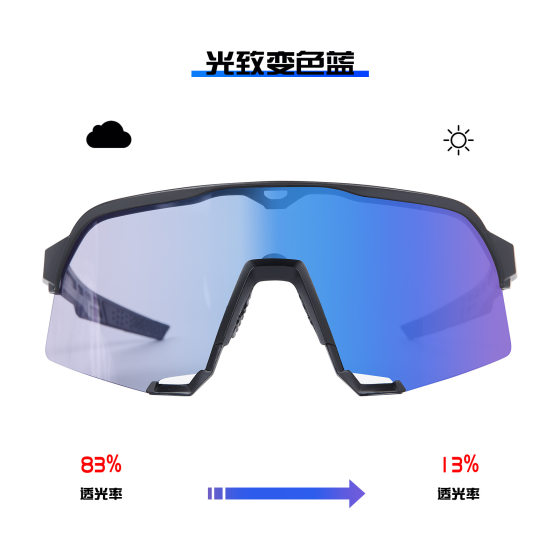 in stock Glasses Riding Glasses Color Changing Outdoor Sports Riding Running Marathon Windproof Dustproof Goggles