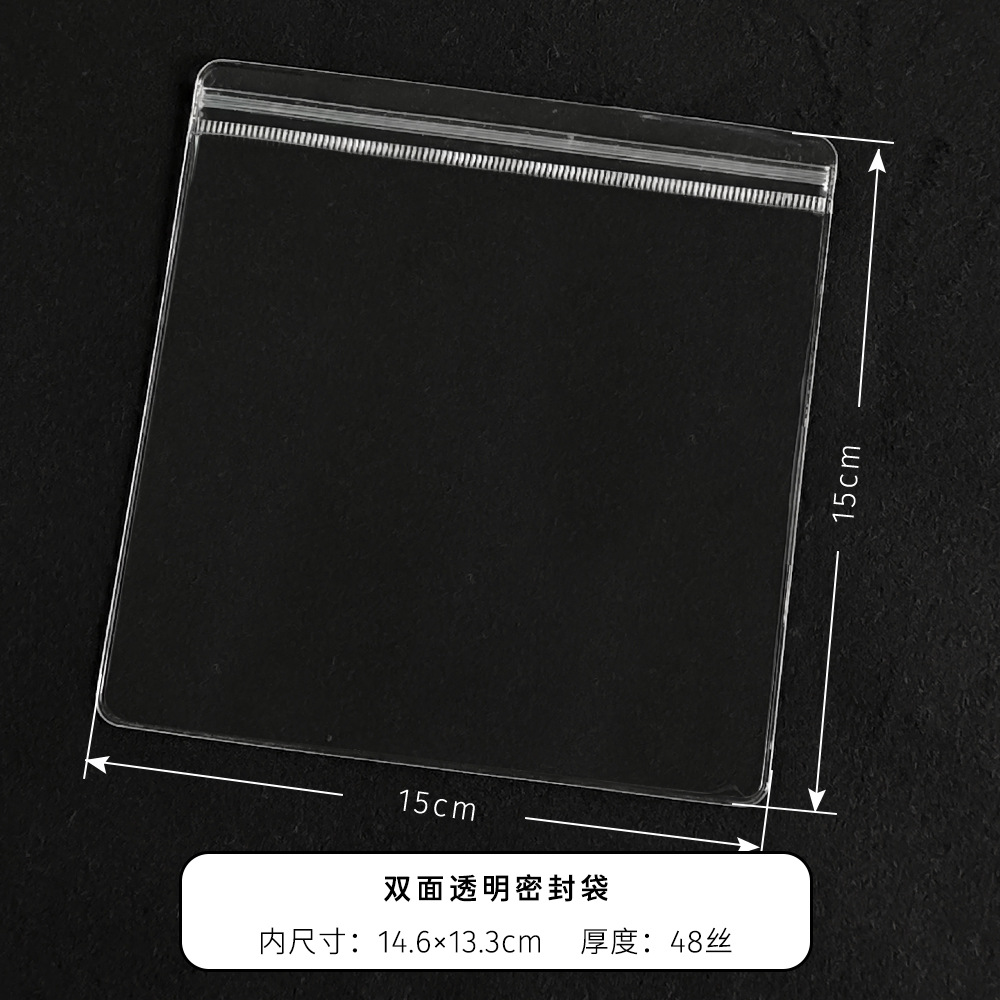15*15 cm * trong suốt hai mặt * dây dày 48*1
