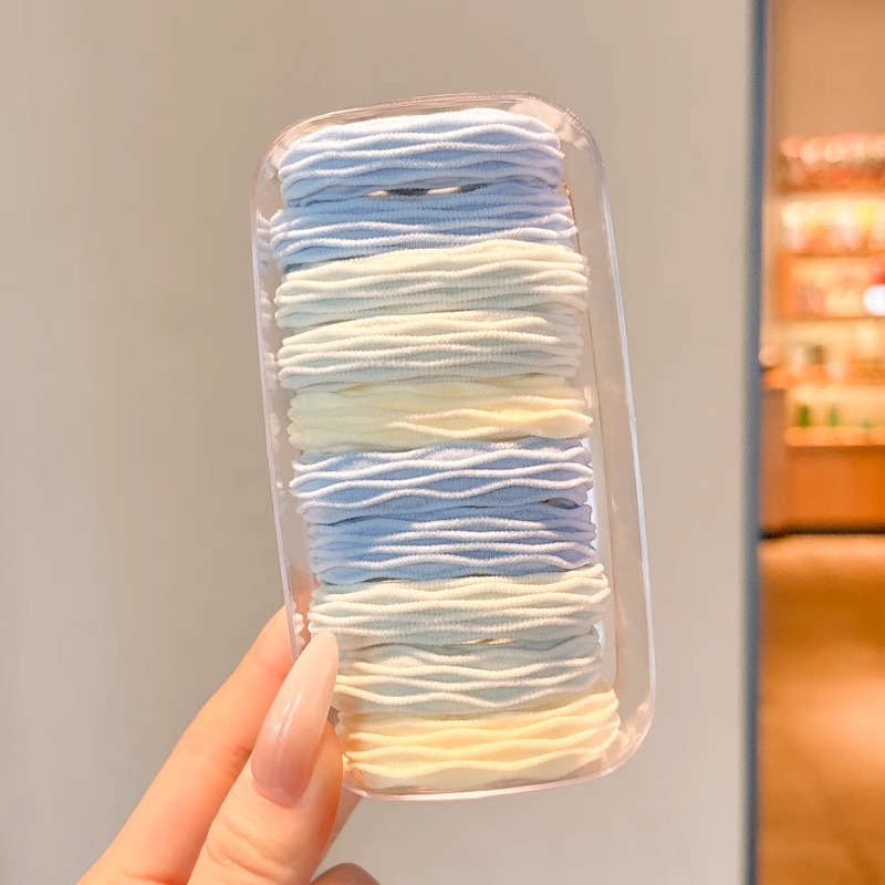 Cuerda para el cabello de cola de caballo alta, alta elasticidad y goma elástica duradera, temperamento femenino, cuerda para la cabeza, 2025 nuevo tocado de anillo para el cabello de verano