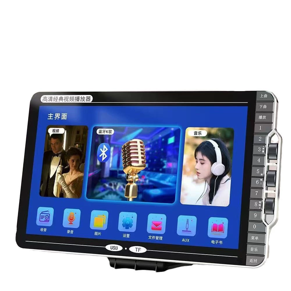金正 E12 Portable Family KTV Video K Sound Sound Dual -Comicers Bluetooth Digital Singing