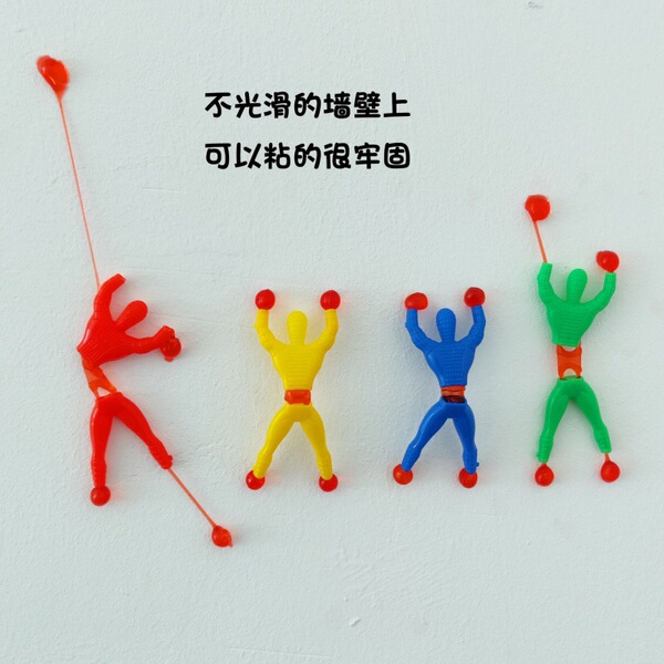 Trek -climbing person sticky Spider -Man climbing wall Superman…