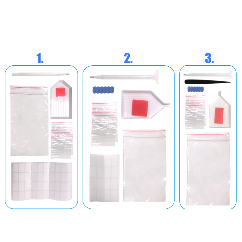 点钻工具包 钻石画工具包 贴钻工具diy工具套装 带镊子套装