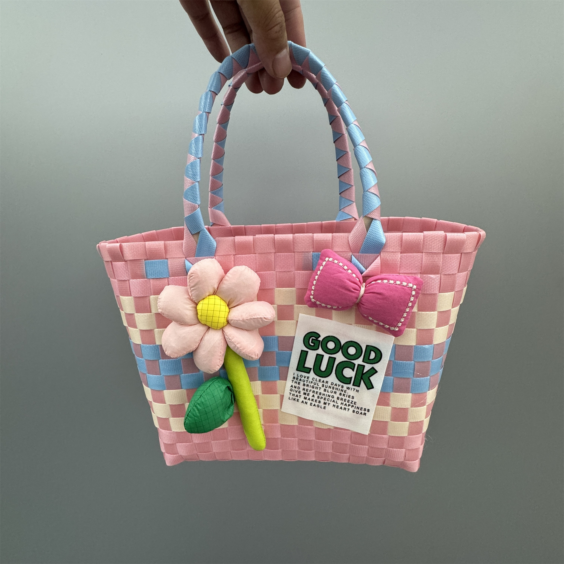 Pink accessories up and down