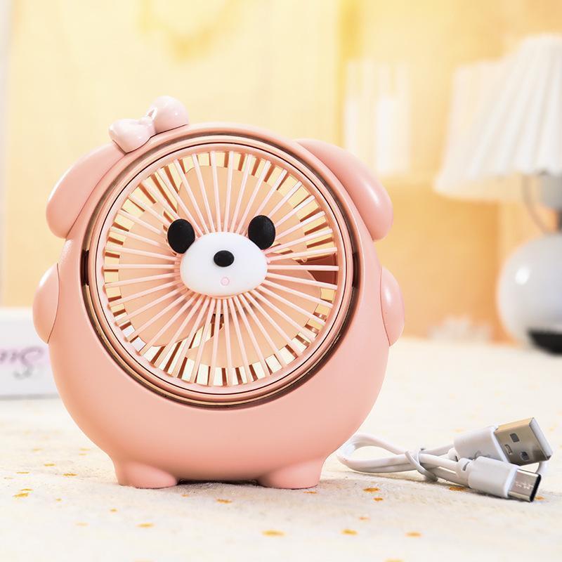 Dark pink puppy-fan