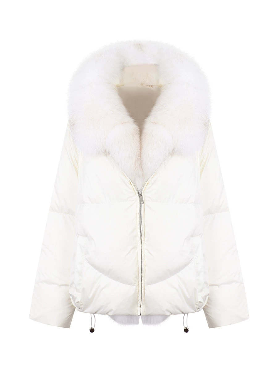 Down Jacket, Winter Fur-Trim, Down-Filled, Lightweight, Sizes S–M
