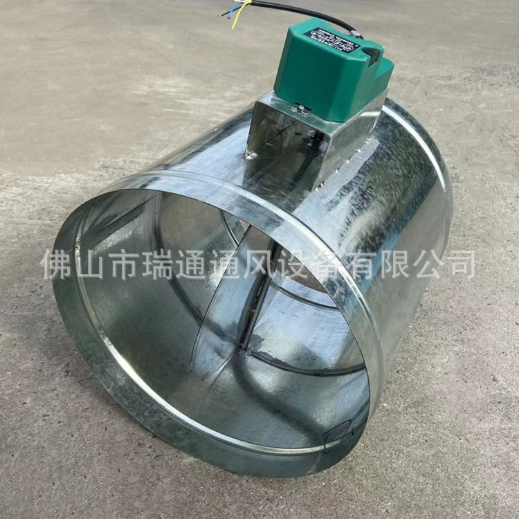 白铁皮镀锌板螺旋风管 空气净化通风管道工程 圆形电动风阀