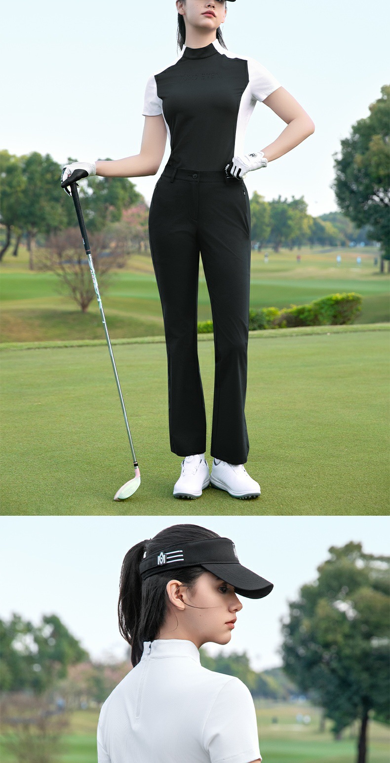 Áo polo nữ ngắn tay golf tennis hút ẩm khô nhanh — Áo đen trắng M25YF038 [hút ẩm và khô nhanh/kết cấu mịn/giảm béo vòng eo], Áo trắng đen M25YF038 [hút ẩm và khô nhanh/kết cấu mịn/giảm béo vòng eo], Áo màu hồng và trắng M25YF038 [hút ẩm và khô nhanh/kết cấu mịn/giảm béo vòng eo] chi tiết 11