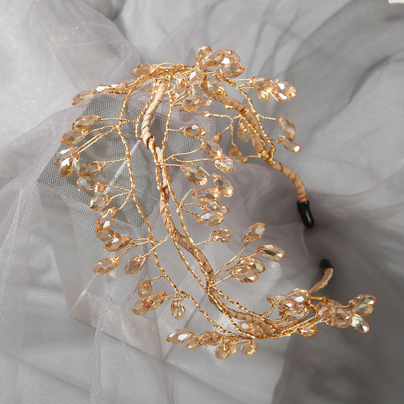 *Crystal headband-yellow*