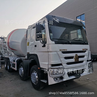 外贸出口 工厂直销二手重汽豪沃混凝土搅拌罐车 后八轮水泥搅拌车