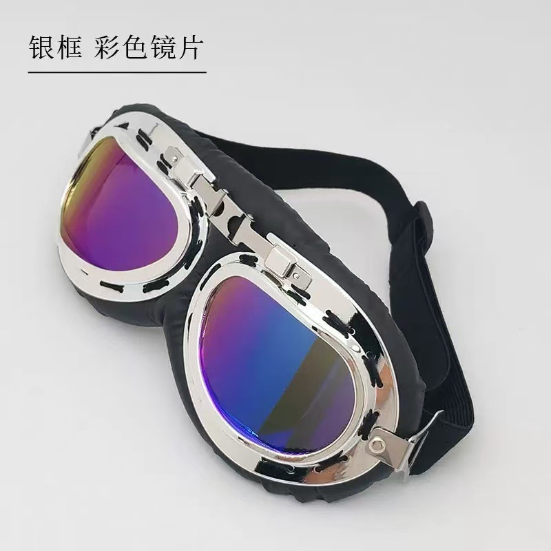 Motuoche – Motosiklet kaskı (dəbilqə) Women Electric Scooter - colorful-goggles-one-size