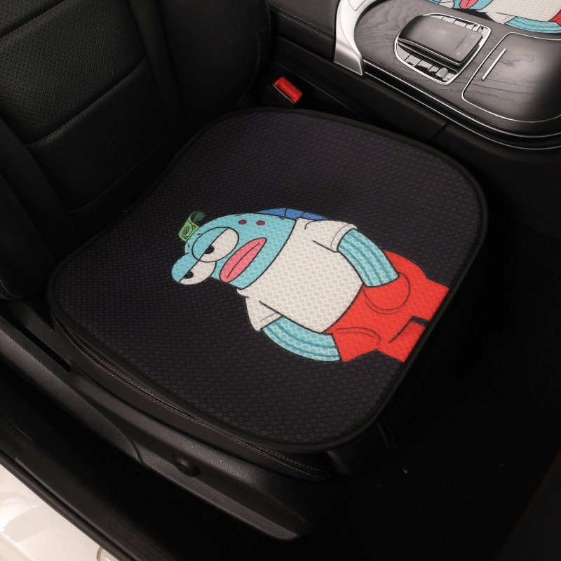 Spongebob Cartoon Car Seat Cushion, Summer All-Season Universal Ventilated and Breathable Seat Cushion, Personalized Summer Seat Cushion